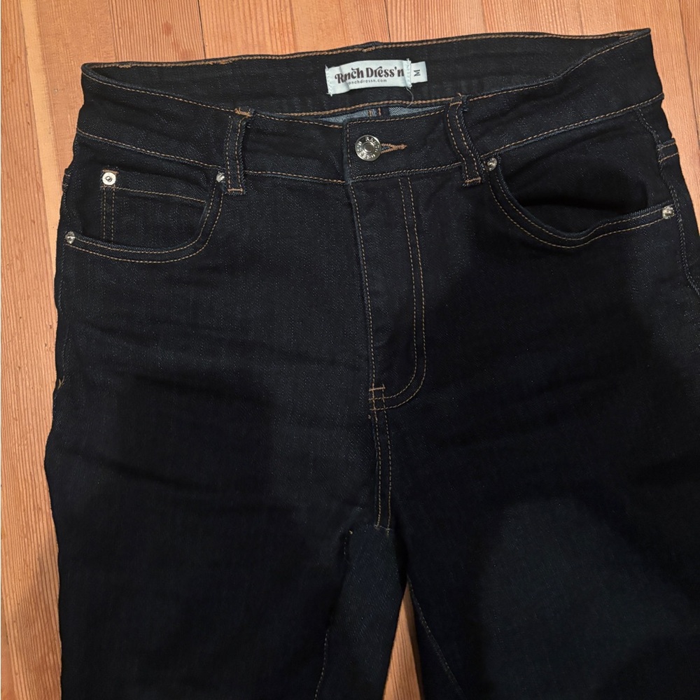 Ranch Dress’N Dark Blue Womens Slim Fit Jeans Western Jean